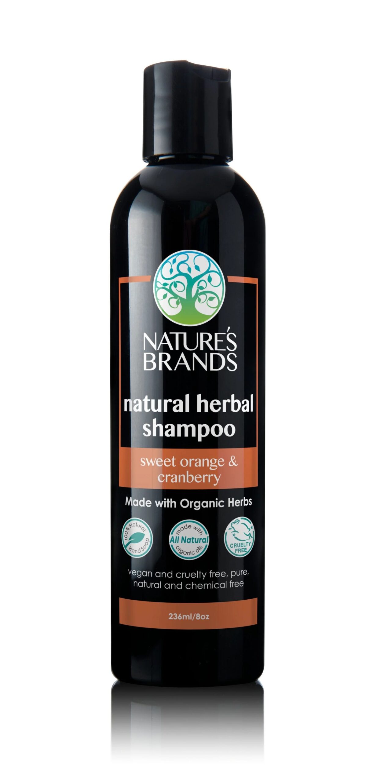Herbal Choice Mari Natural Shampoo, Sweet Orange And Cranberry; Made with Organic